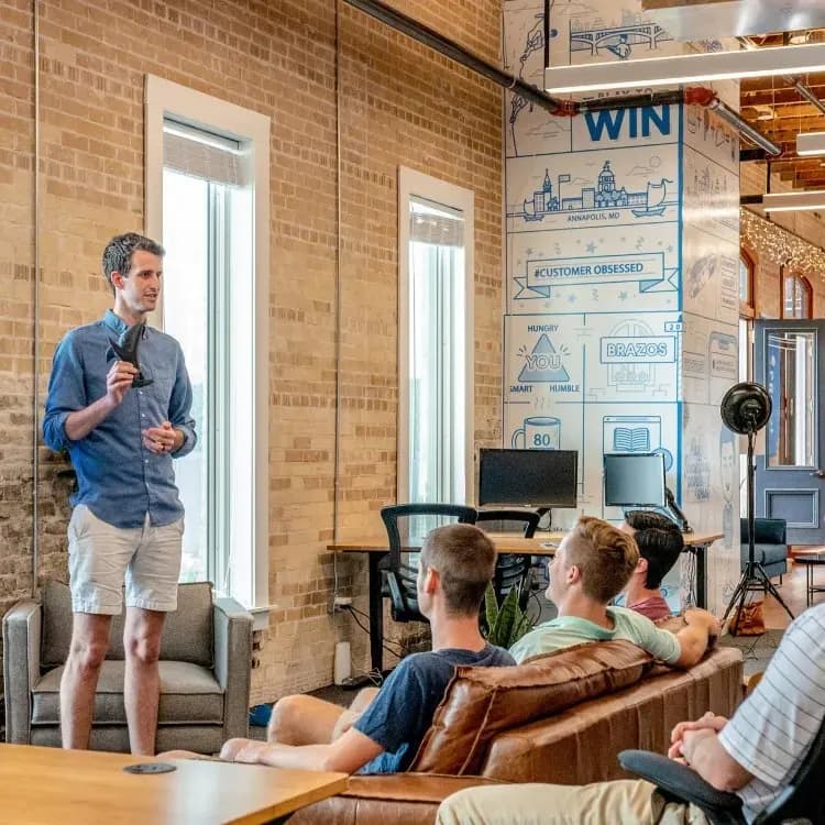 People meeting in an office